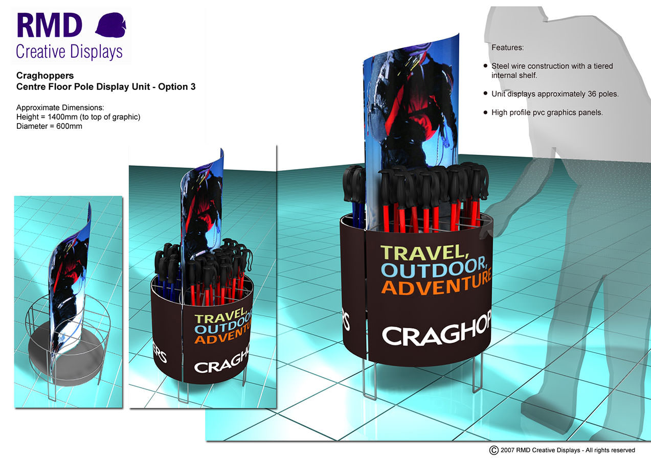 Craghopper's - A walking pole unit for multiples